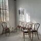 Lot of 6 Josef Kohn curved wood bistro chairs