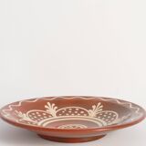 Brown & Cream White Stoneware Bowl by Andersson & Johansson, Höganäs, 1920s