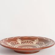 Brown & Cream White Stoneware Bowl by Andersson & Johansson, Höganäs, 1920s
