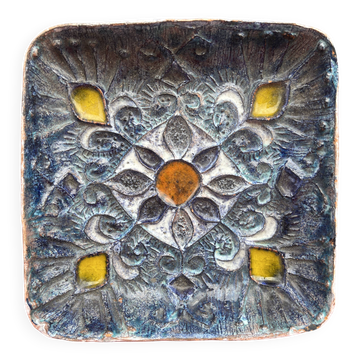 1960s earthenware pocket tray