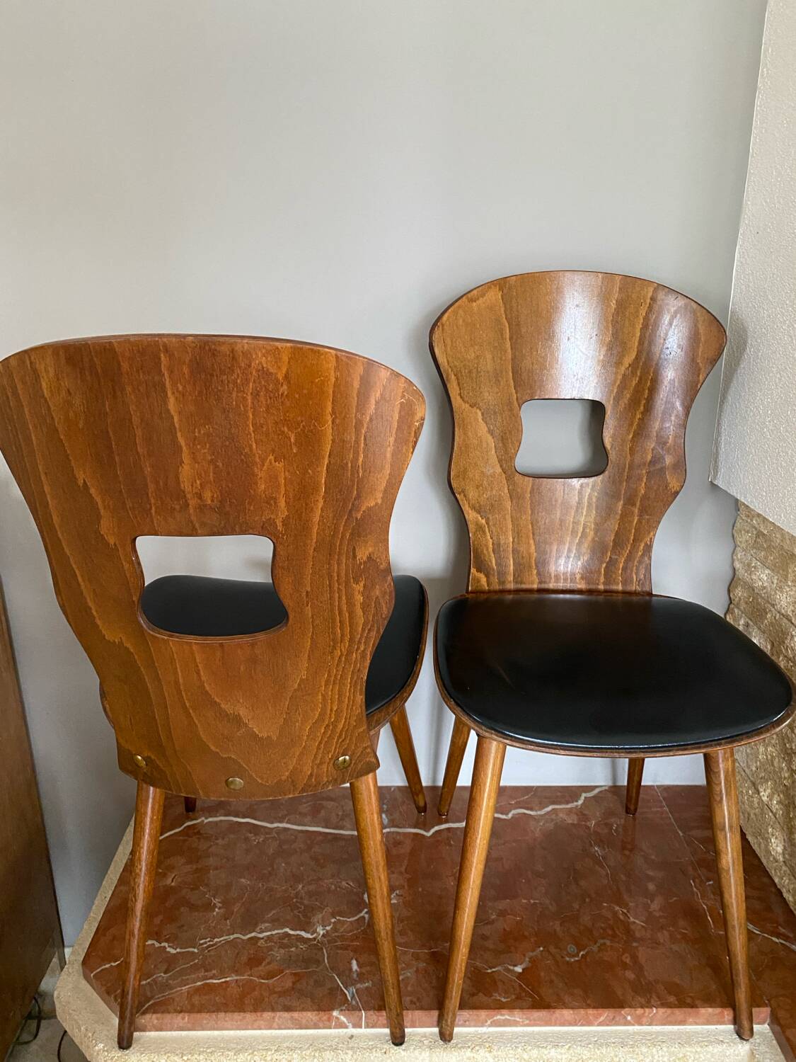 2 bistro chairs Baumann model Gentiane