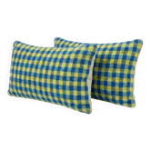 Set of 2 vintage kilim cushion covers 38x61 cm