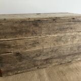 Large wooden chest, storage trunk