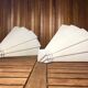 Pair art deco wall lamp angle white plaster made in italy vintage #a469