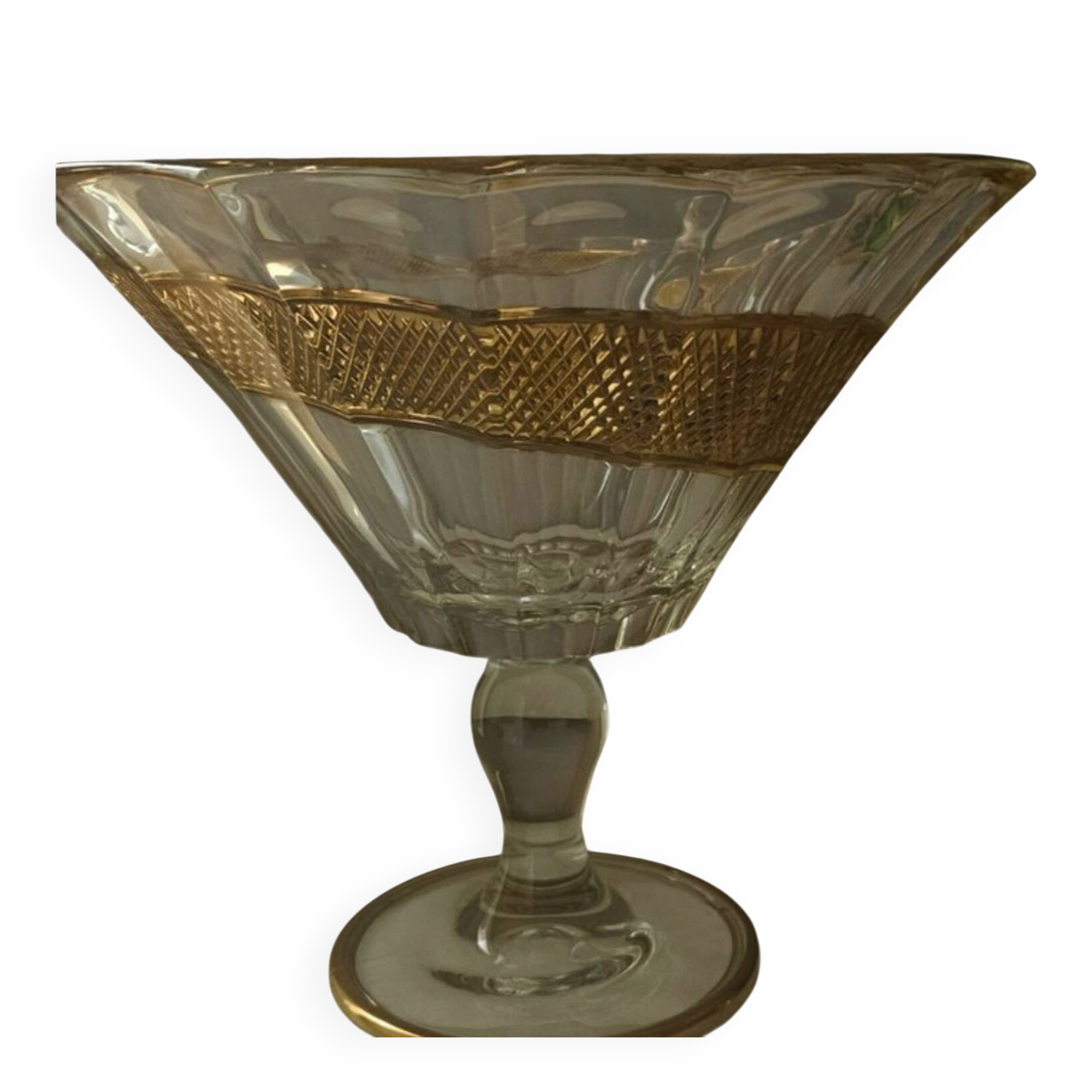 Coupe cristal et or