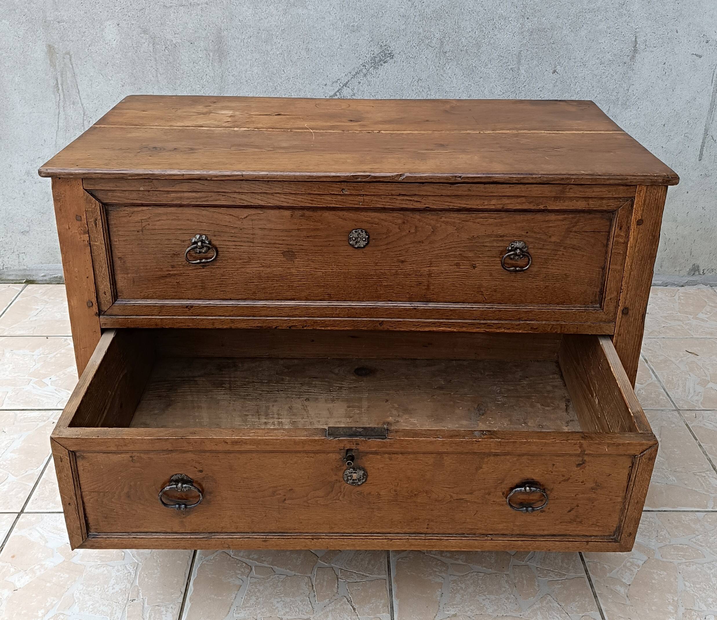 Louis XVI oak chest
