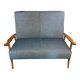 Vintage bench compatible for outdoor use.