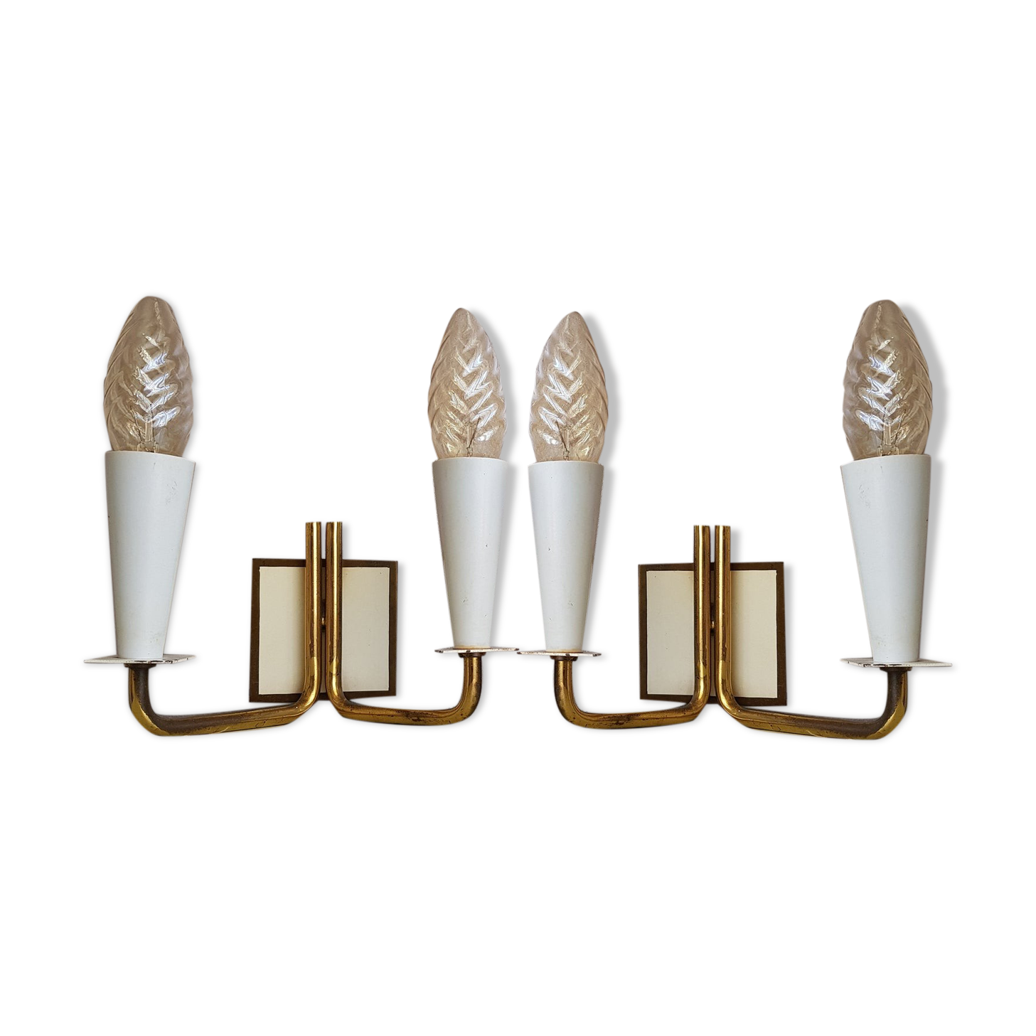 Lot of two vintage 70s wall appliques