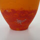 Ovoid Art Nouveau vase with annular neck VAL orange glass paste, Daum Nancy