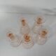 Set of five rosaline glasses