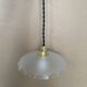 Small antique glass pendant light