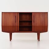 Teak highboard, Danish design, 1970s, production: Denmark