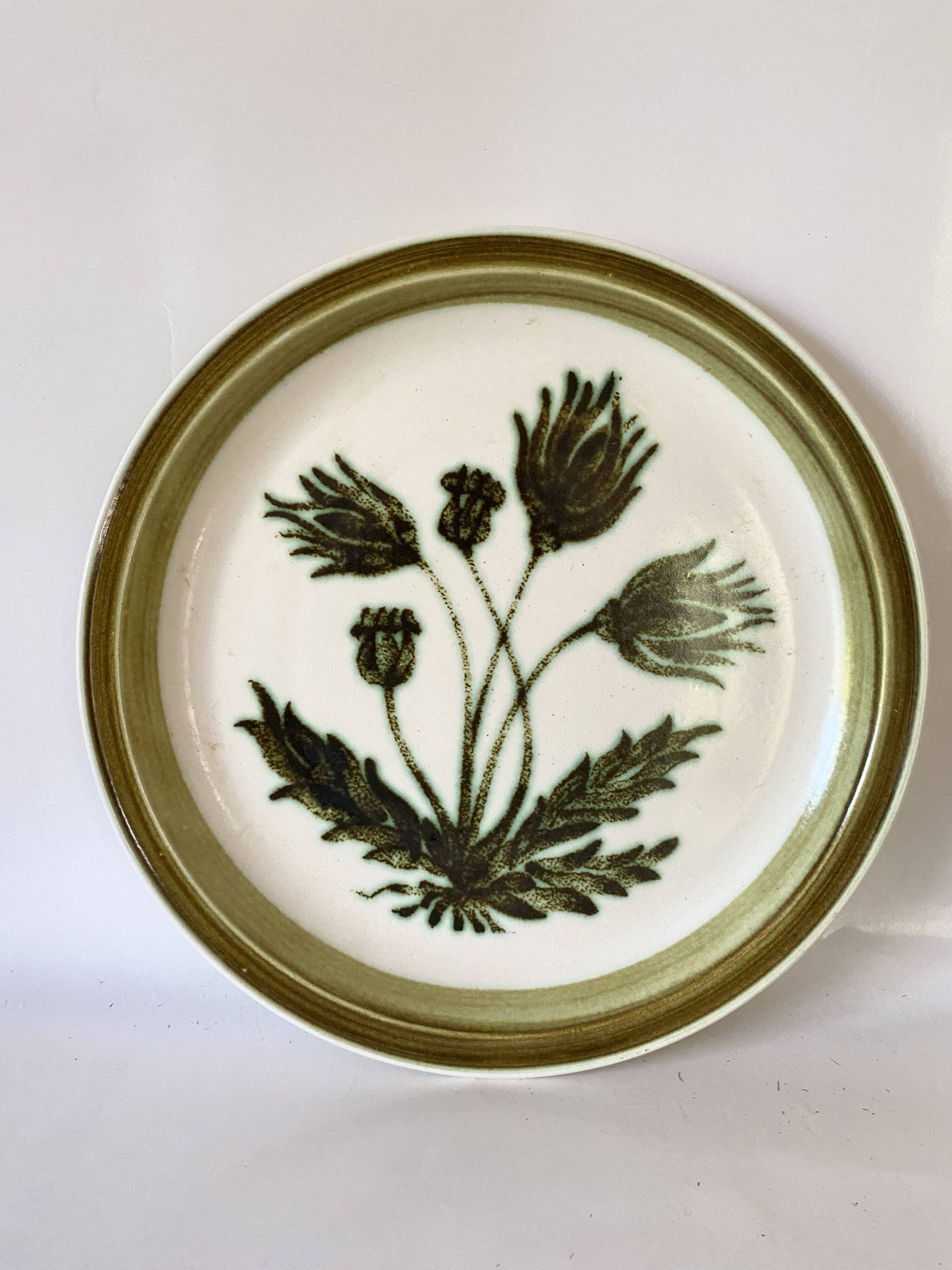 Plat céramique Gien « herbier » 29 cm