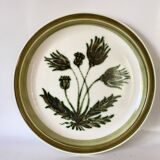 Plat céramique Gien « herbier » 29 cm