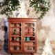 Meuble-vitrine sur pied vintage