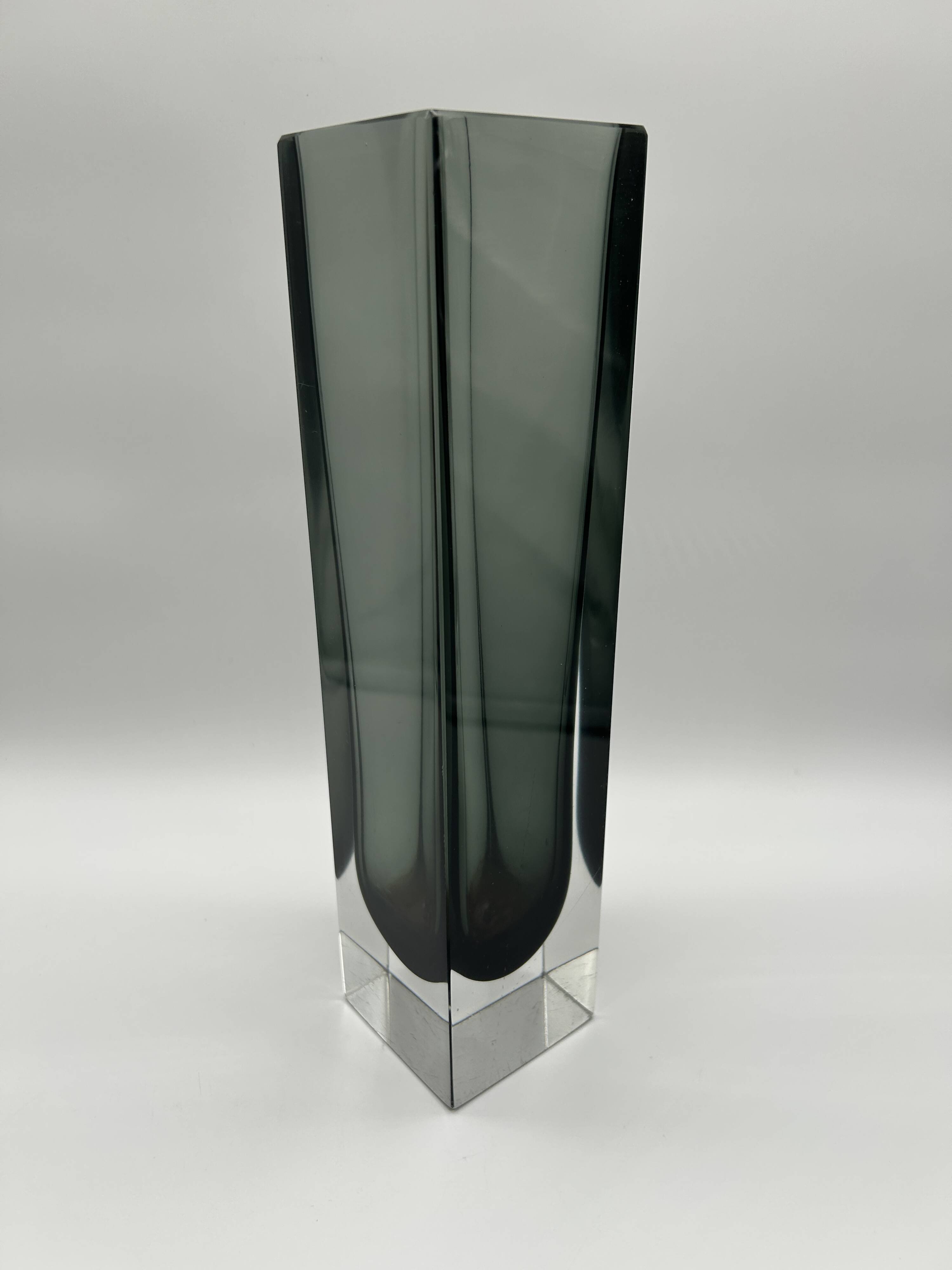 Large Sommerso vase from Murano