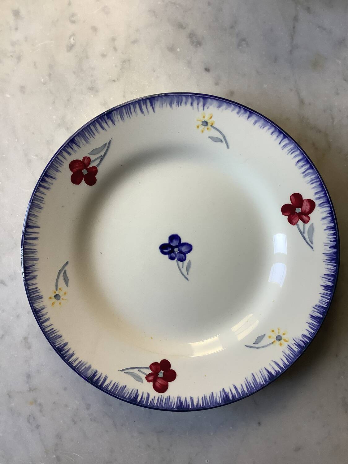 Lot 3 bols+3 assiettes Digoin Sarreguemines