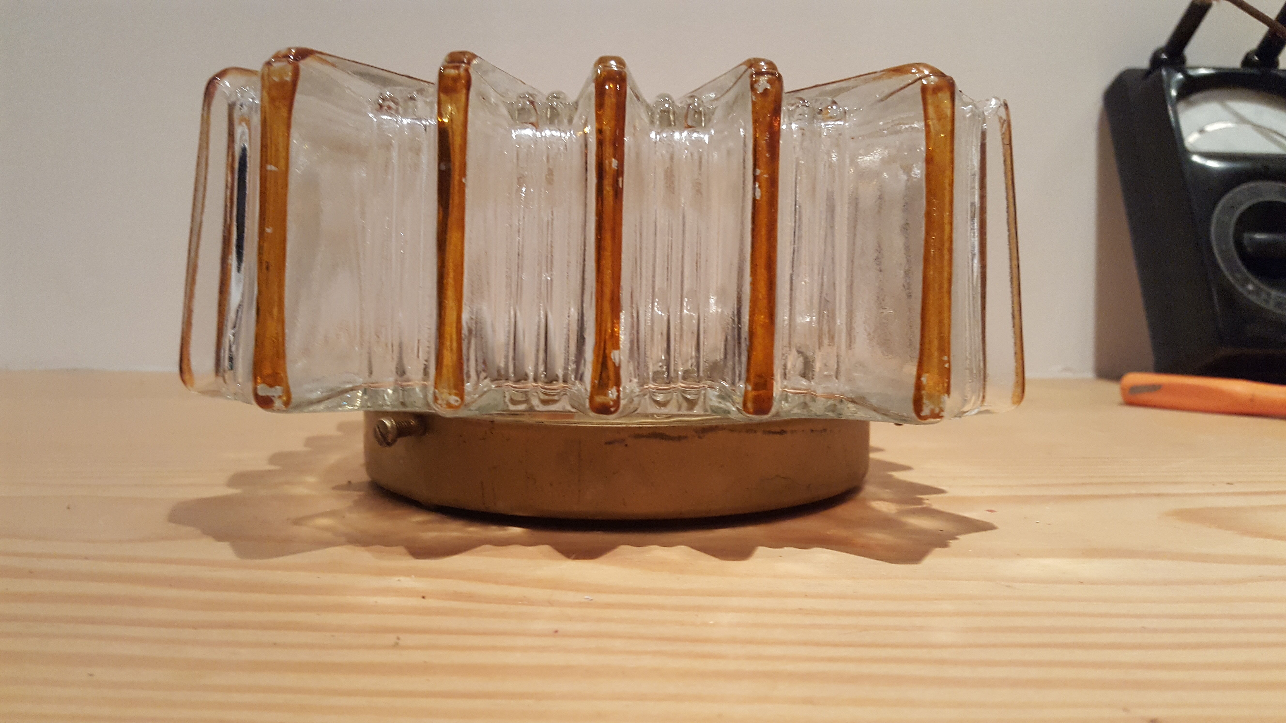 Ceiling in cast glass