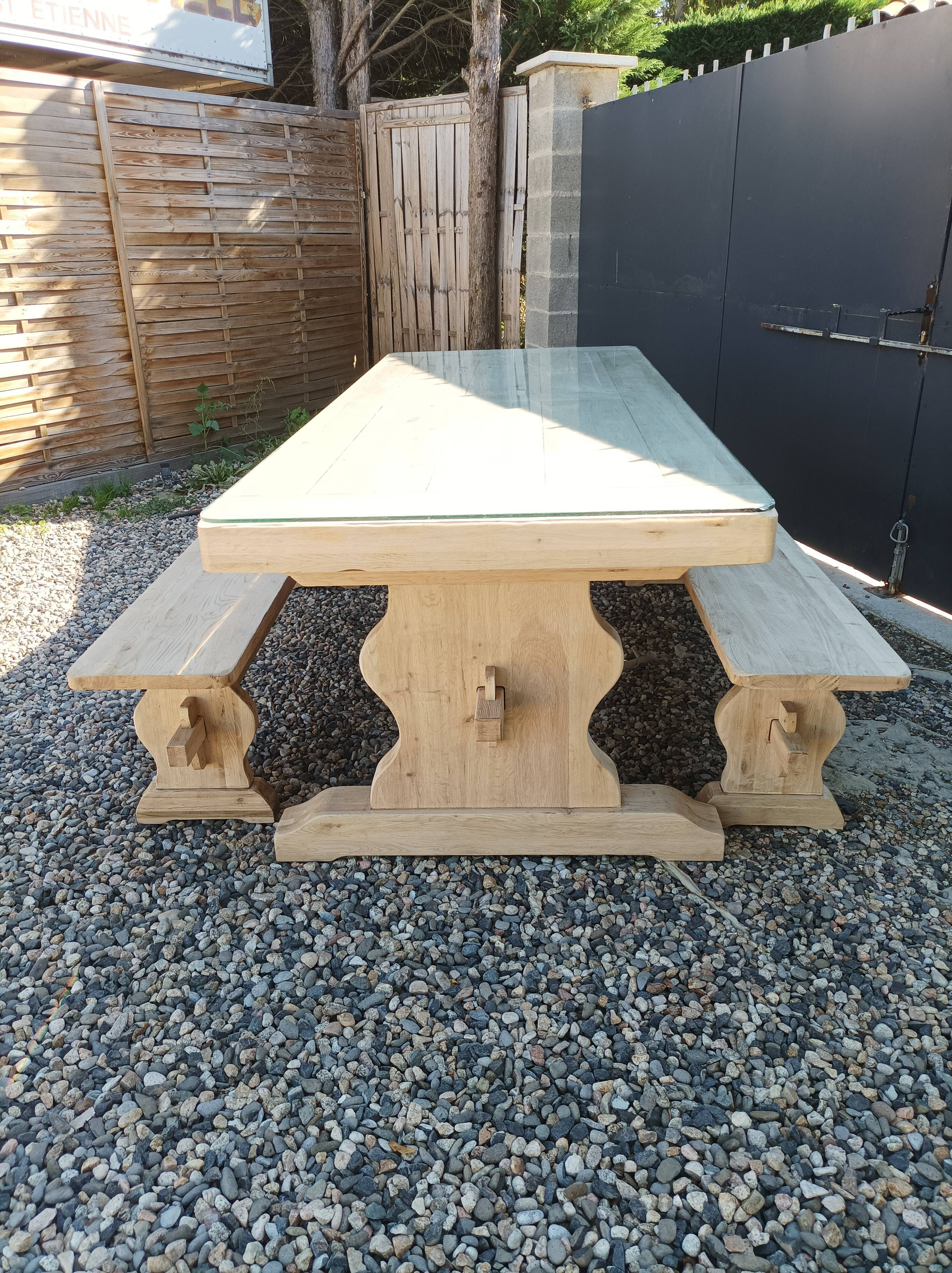 Monastery table with 2 benches