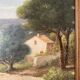 Tableau ancien, paysage provençal, signé, XXe siècle