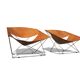 Pair of F675 armchairs by Pierre Paulin for Artifort in leather