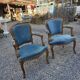 Pair of Louis XV style cabriolet armchairs