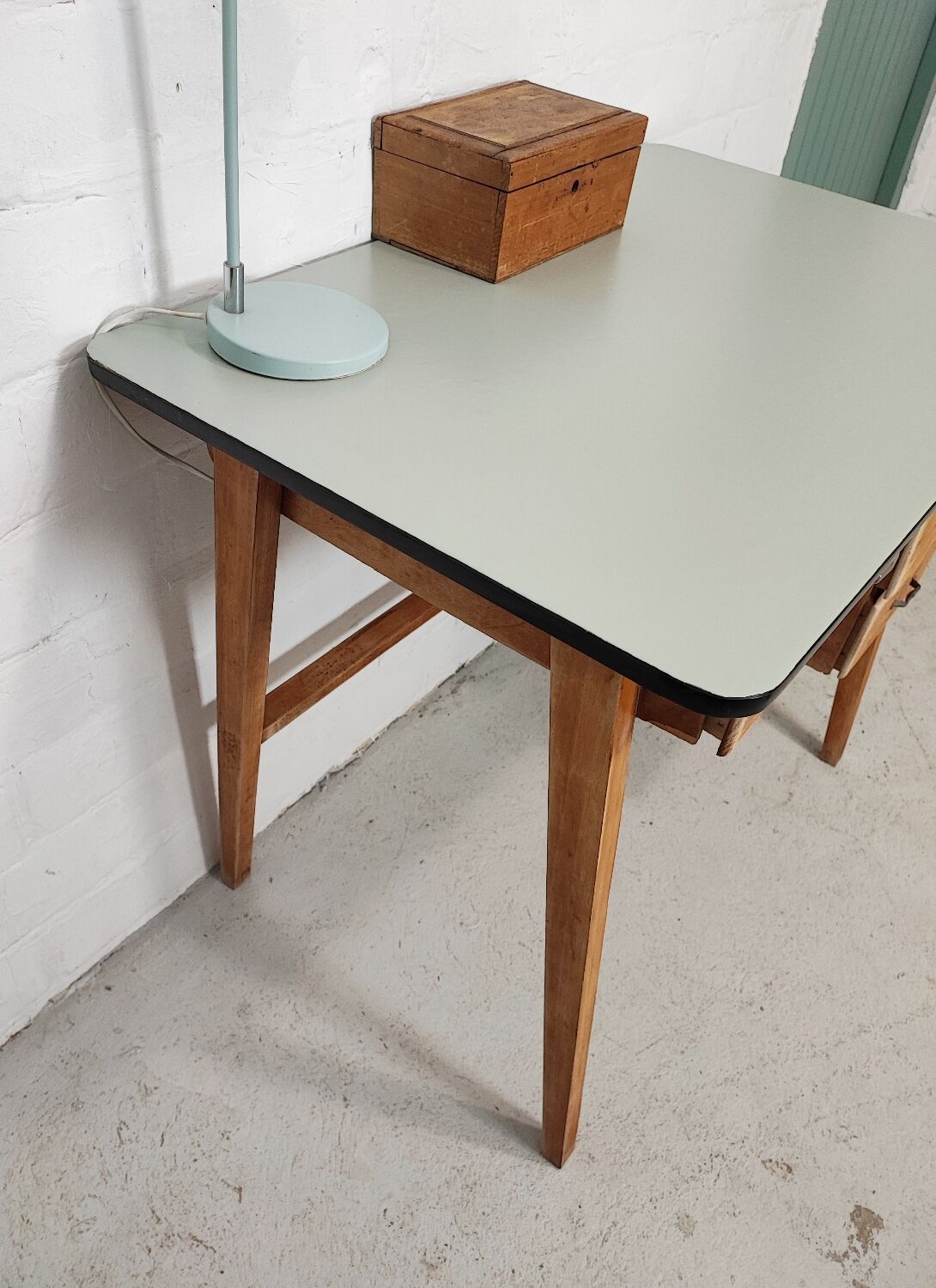 Vintage compass feet desk