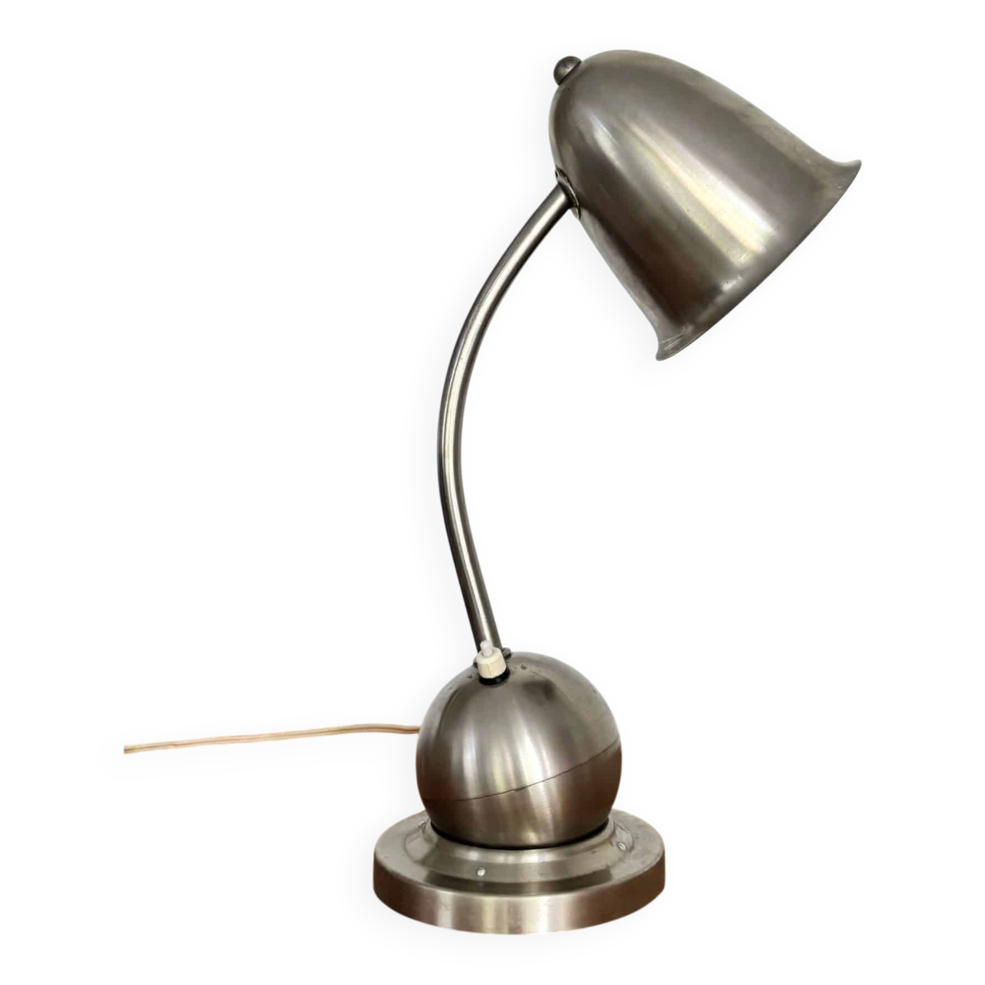 'The Tumbler', art deco desk lamp, W.H. Gispen for Daalderop, ca.1928