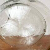 Mid-century glass hanging planter, 1960s