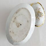 Saucière à couvercle en porcelaine style Empire, XIXème siècle