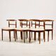 Chaises modèle 465 en bois de rose par Helge Sibast et Børge Rammersk