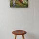Wooden stool from Sweden, 1960s.