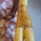 Vintage - Set of 2 woven rattan, bamboo and wood armchairs - Natural colour - 1980s