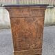 Restoration period commode in walnut burl and black marble – 19th century
