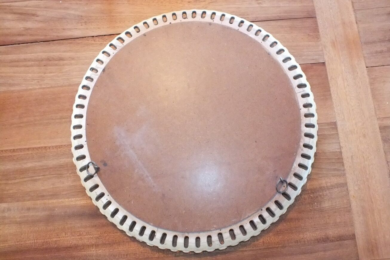 Wooden round mirror 46x46cm