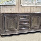 Enfilade of the eighteenth century in oak, top false marble