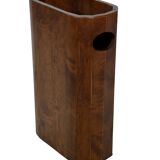 Porte-parapluies vintage en bois, design minimaliste des années 1960