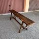 Solid wood bench