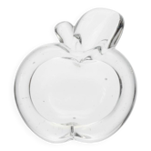 Art Vannes Vintage Crystal Apple Ashtray Trinket Dish Sauce Dish Decorative