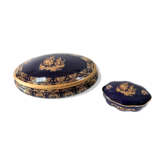Pair of Limoges porcelain sweet boxes - Arto Manufacture