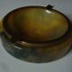 Alabaster and brass ashtray, Genuine Alabaster, vintage Italian circa 1960
