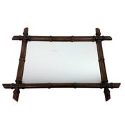 Vintage Faux Bamboo Mirror