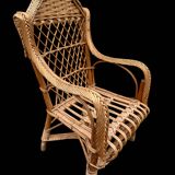 1950s Rattan Child's Armchair
