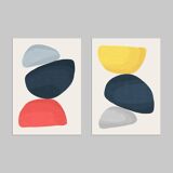 2 abstract art prints. A2 (42x59.4cm)