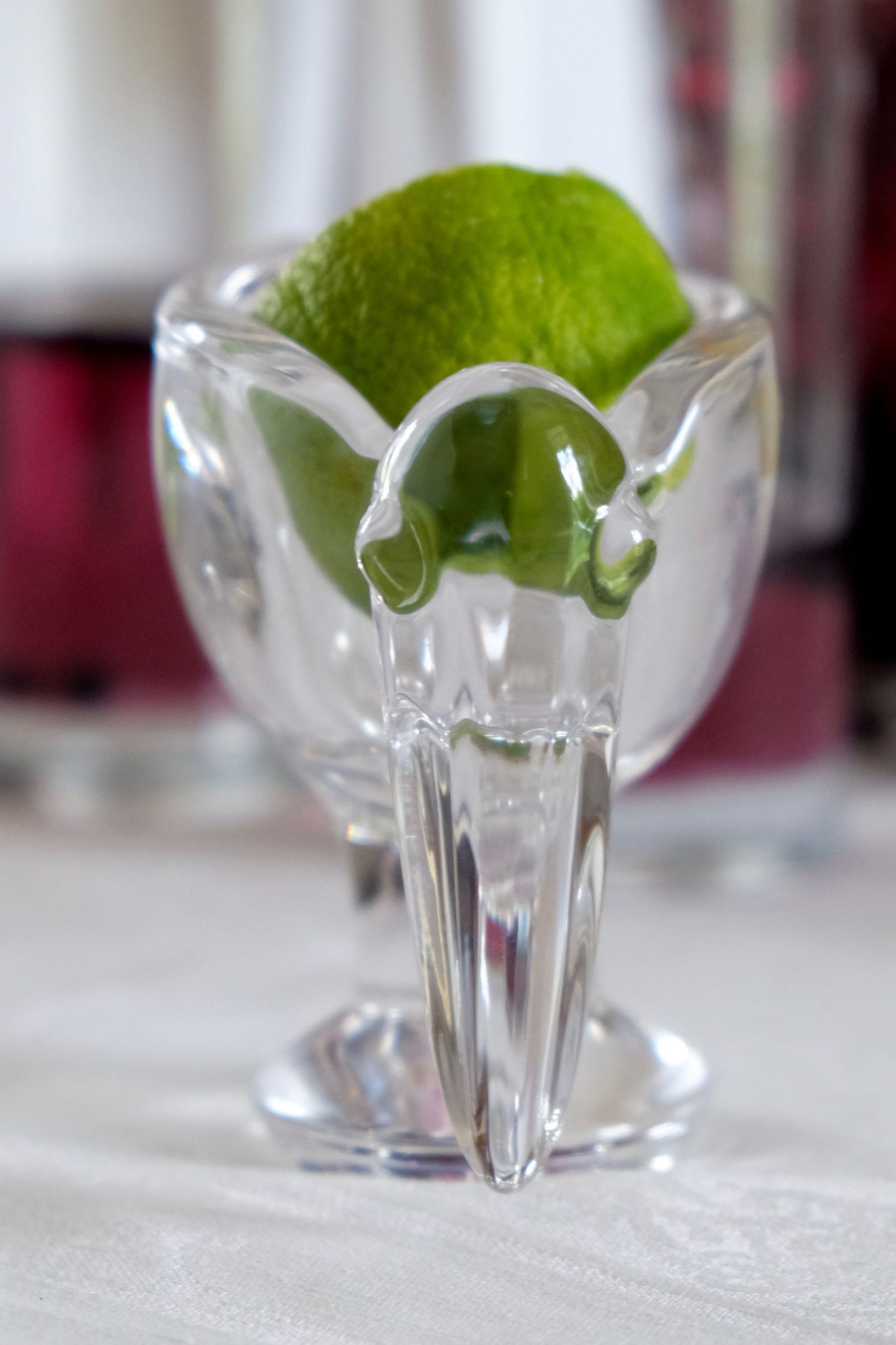 Heron marabout bird crystal of Vannes