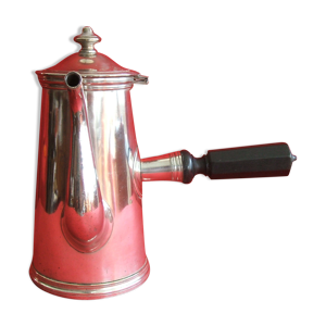 Cafetière en metal argenté