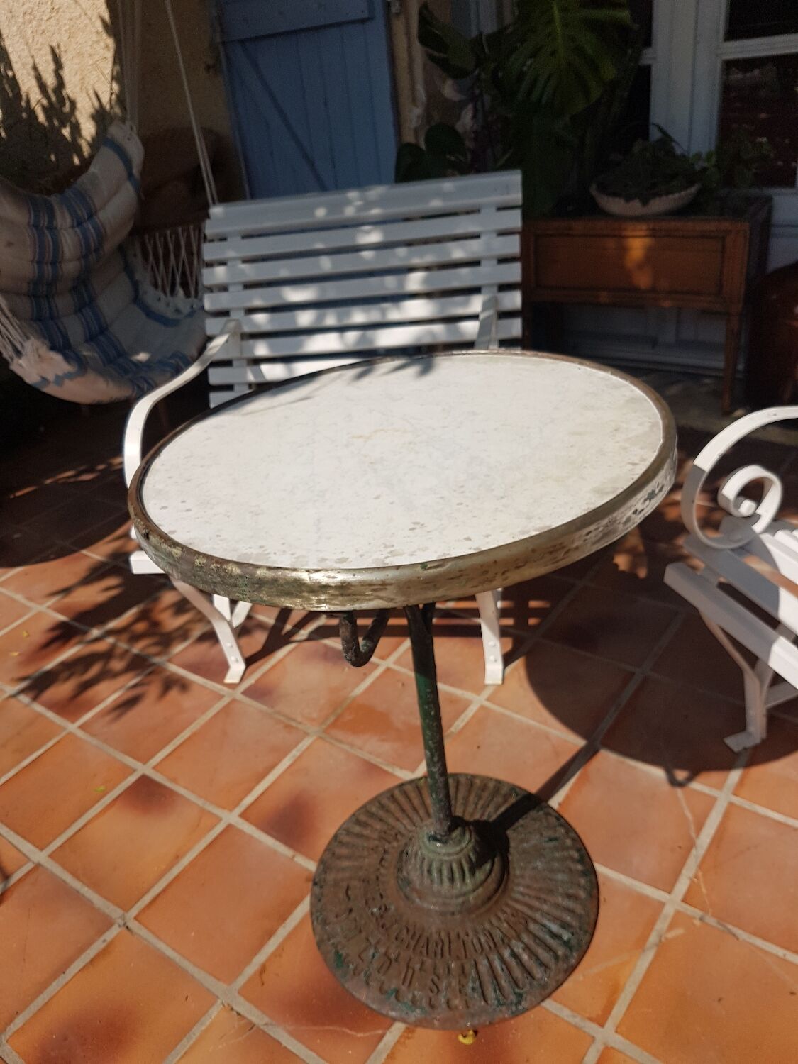 Table guéridon bistrot années début 20ème