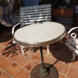 Table pedestal table bistro early 20th century