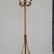 Vintage rattan coat rack - 1950s