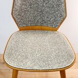 Set of six Scandinavian wooden chairs